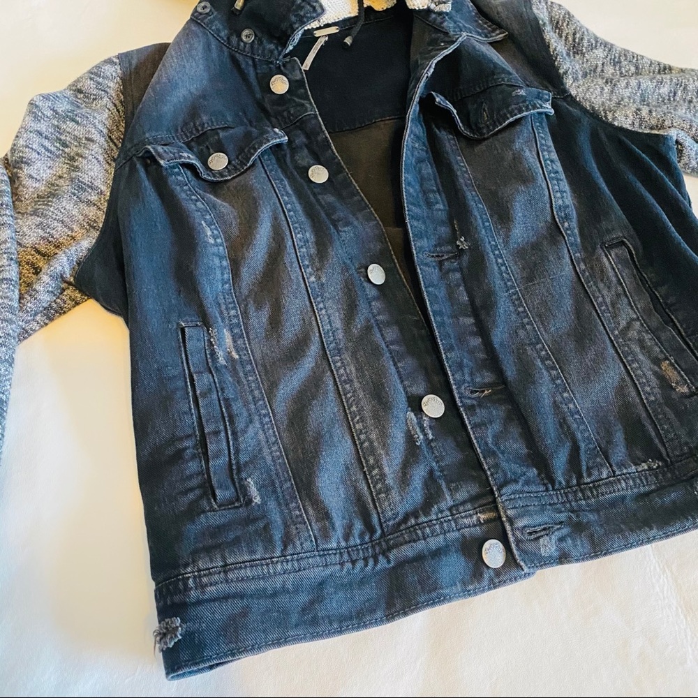 Free People Sweater and Jean Jacket - Picture 6 of 8